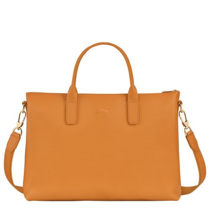 Longchamp Le Foulonne Briefcase S Saffron | GMZFY-5862