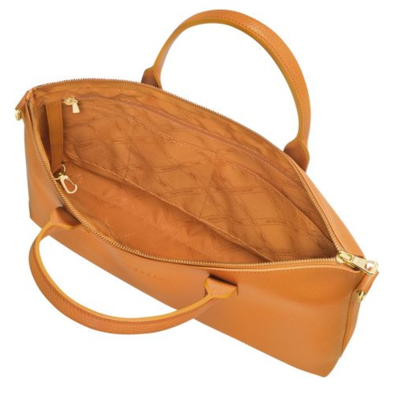 Longchamp Le Foulonne Briefcase S Saffron | GMZFY-5862