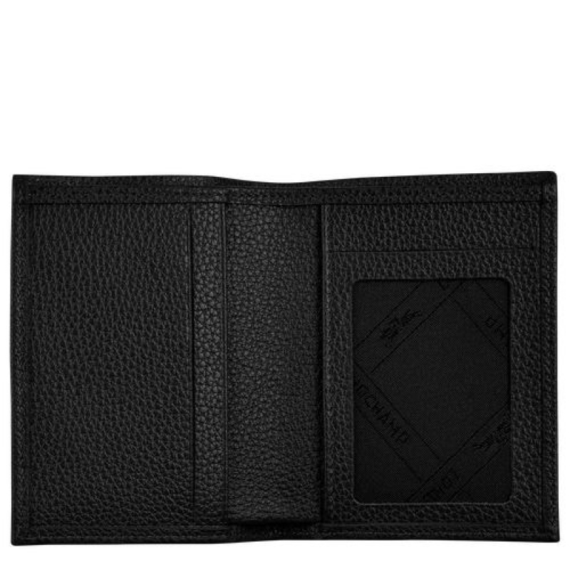 Longchamp Le Foulonne Card holder Black | SIZOA-8729