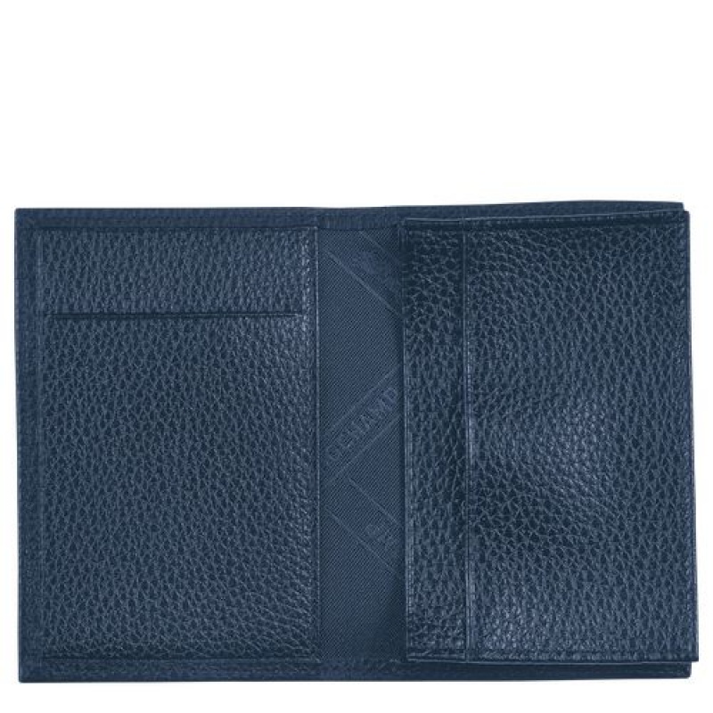 Longchamp Le Foulonne Card holder Navy | TAYUB-6057