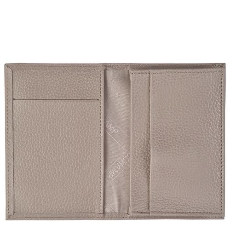 Longchamp Le Foulonne Card holder Turtledove | XWUVB-8739