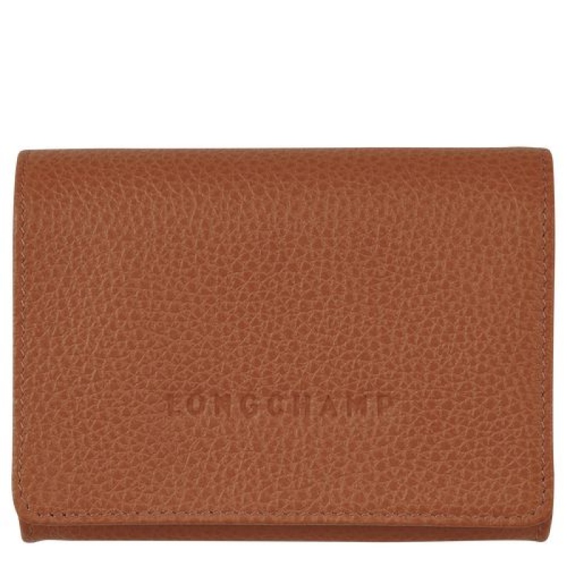 Longchamp Le Foulonne Coin purse Caramel | HKLIA-5613