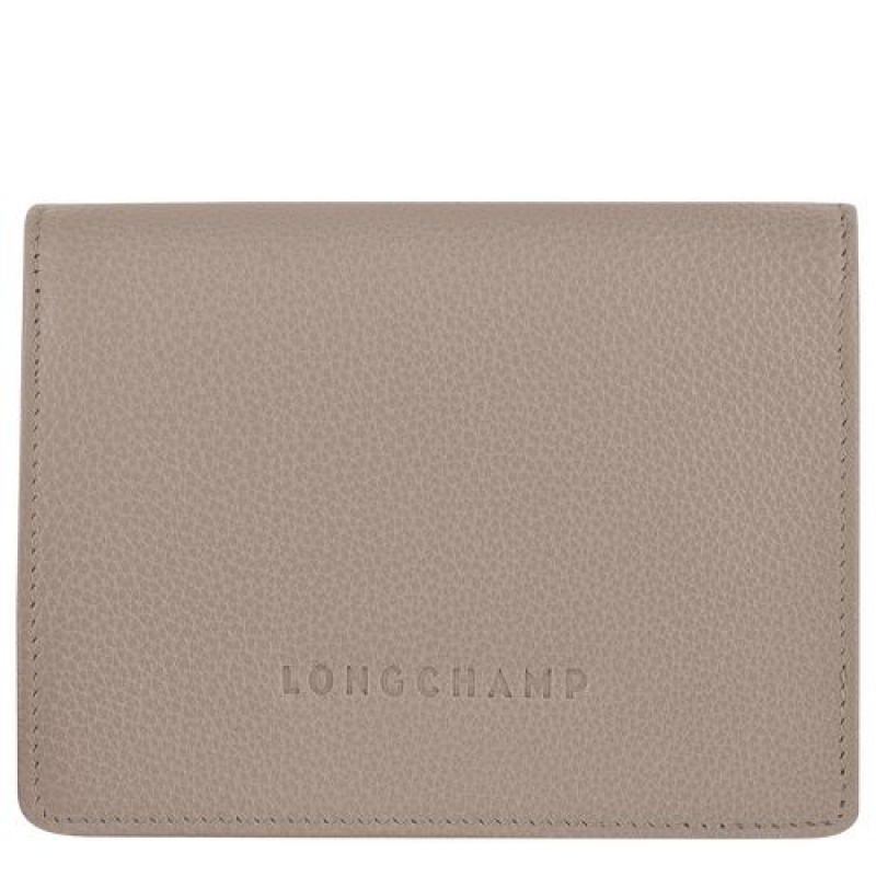 Longchamp Le Foulonne Compact wallet Turtledove | JBYQX-0572