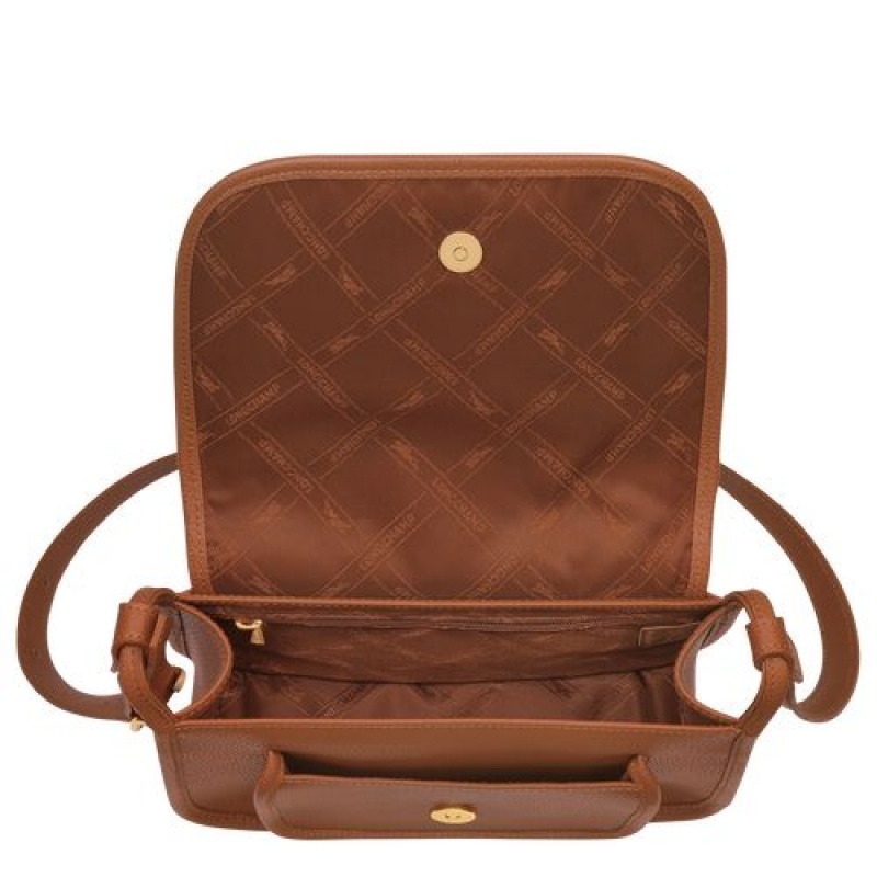 Longchamp Le Foulonne Crossbody bag M Caramel | XIWYB-2946