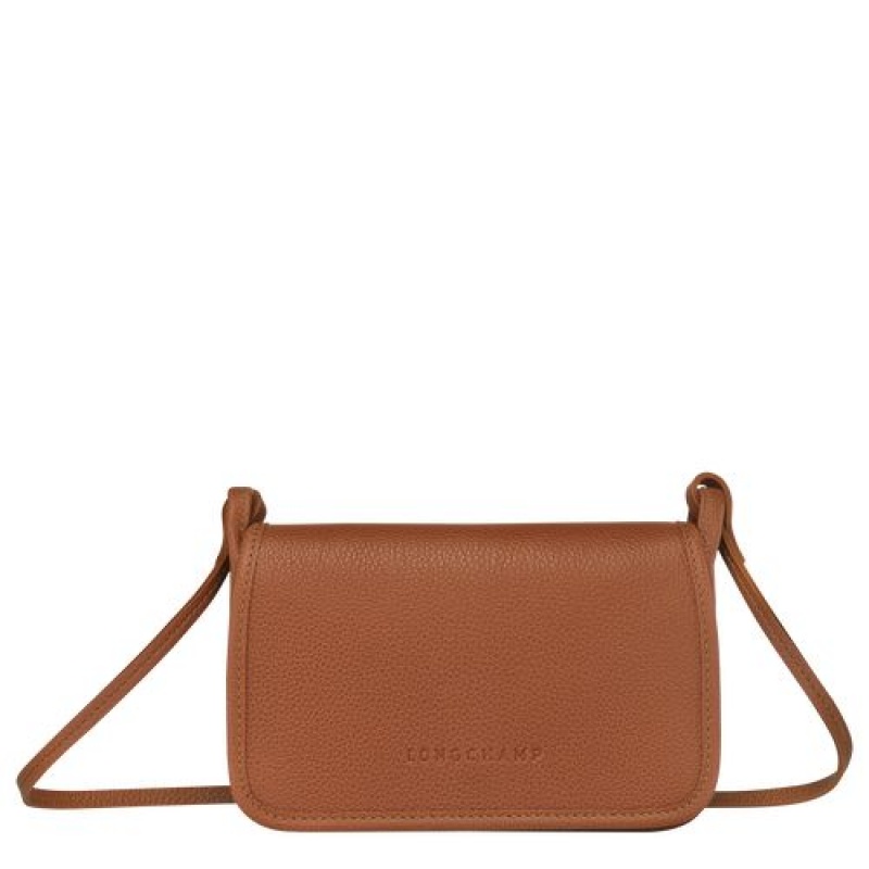 Longchamp Le Foulonne On Chain Wallet on chain Caramel | LFXBM-2530