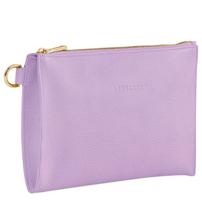 Longchamp Le Foulonne Pouch Lilac | AJNEM-2914