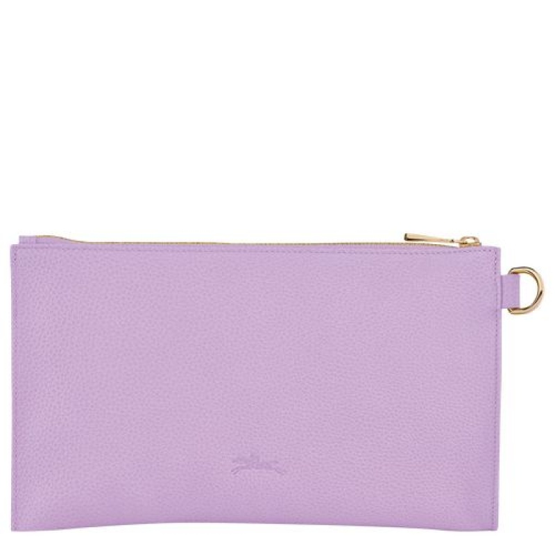 Longchamp Le Foulonne Pouch Lilac | AJNEM-2914