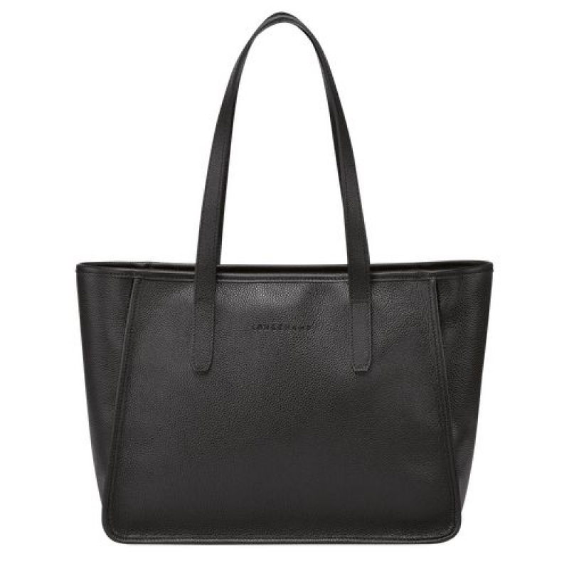 Longchamp Le Foulonne Shoulder bag Black | VHSUT-2415