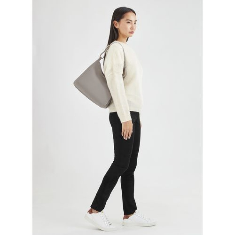 Longchamp Le Foulonne Shoulder bag Turtledove | BJOMA-2473