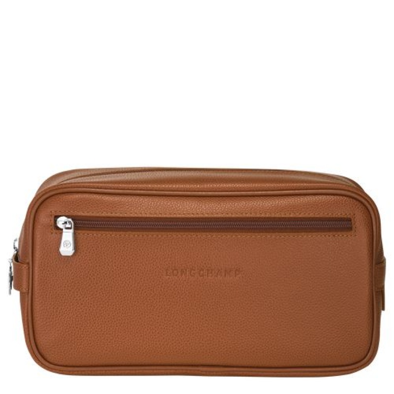 Longchamp Le Foulonne Toiletry case Caramel | GCAOW-8746