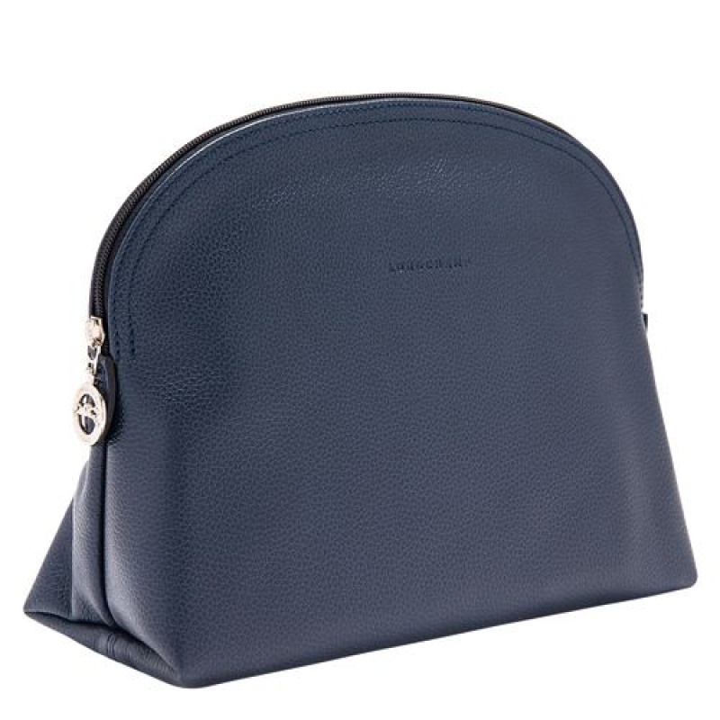 Longchamp Le Foulonne Toiletry case Navy | QARHX-4876