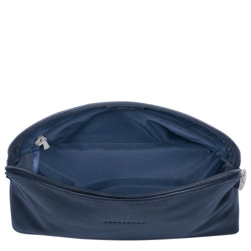 Longchamp Le Foulonne Toiletry case Navy | QARHX-4876