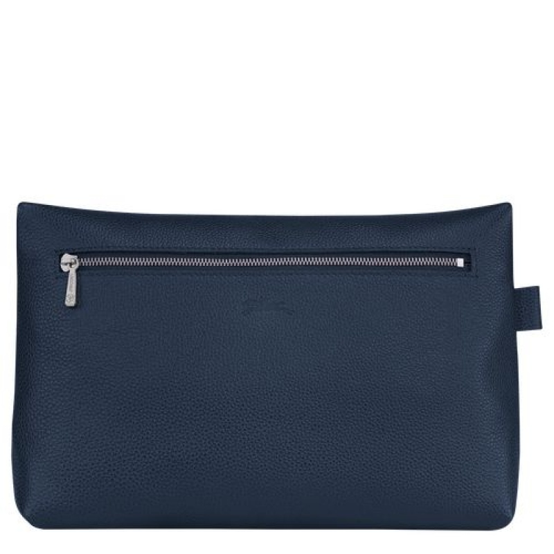 Longchamp Le Foulonne Toiletry case Navy | HWVTF-4527