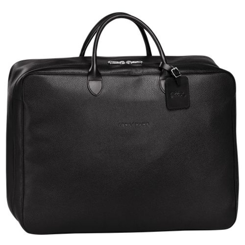 Longchamp Le Foulonne Travel bag Black | XSOCB-1329