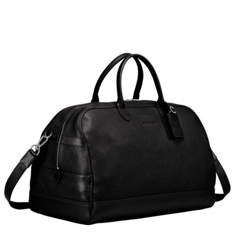 Longchamp Le Foulonne Travel bag L Black | DVRLT-0628