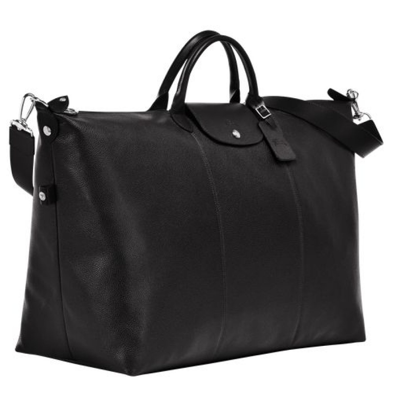 Longchamp Le Foulonne Travel bag L Black | HUINT-9752