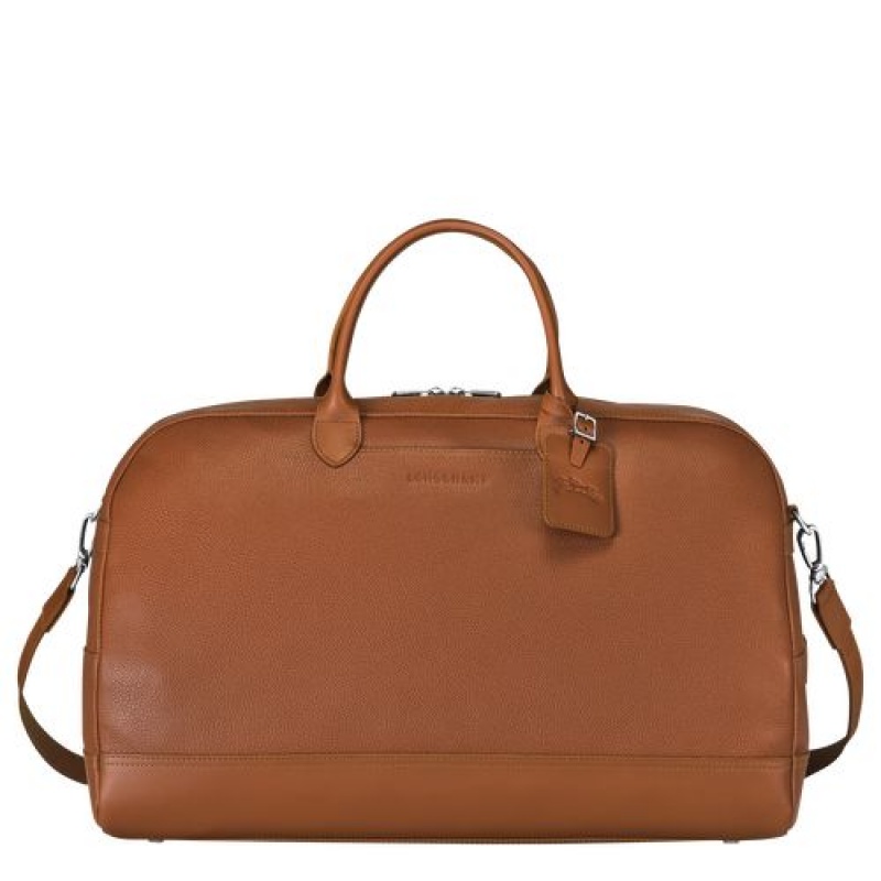 Longchamp Le Foulonne Travel bag L Caramel | CBKNJ-9146