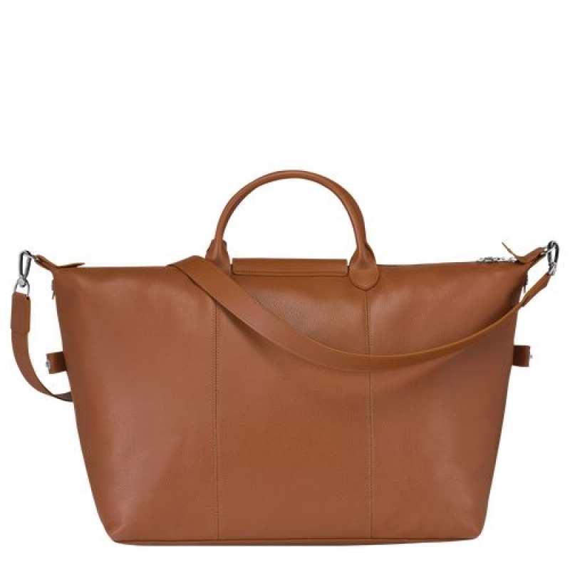 Longchamp Le Foulonne Travel bag L Caramel | MTYZC-3501