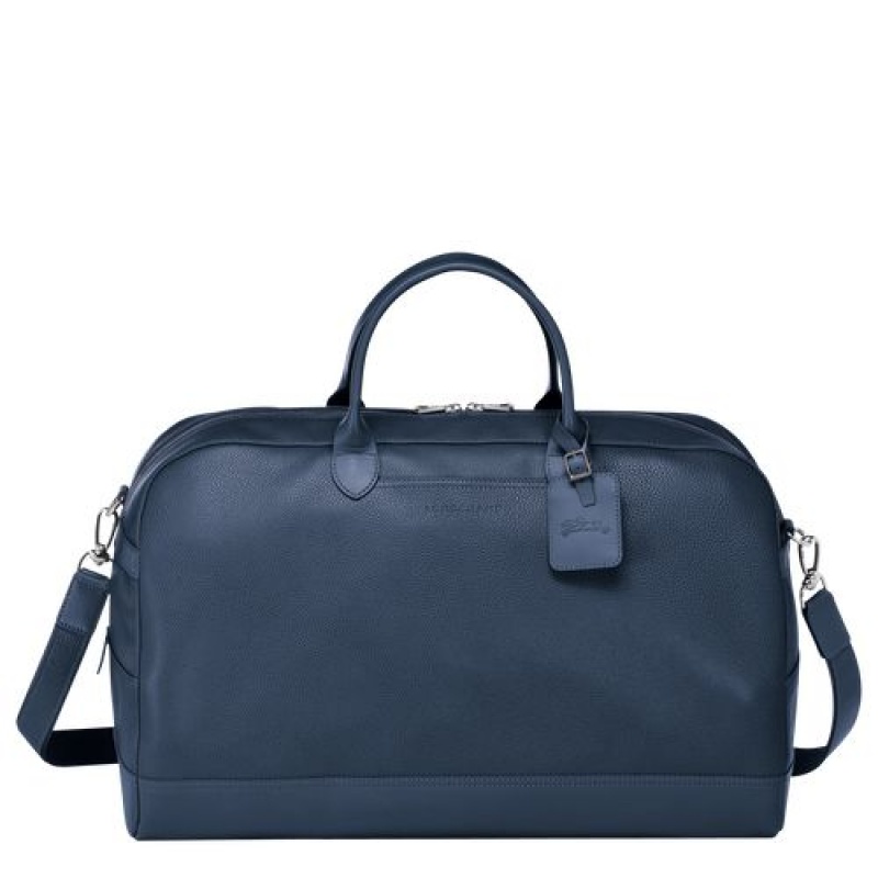 Longchamp Le Foulonne Travel bag L Navy | GUADX-5986