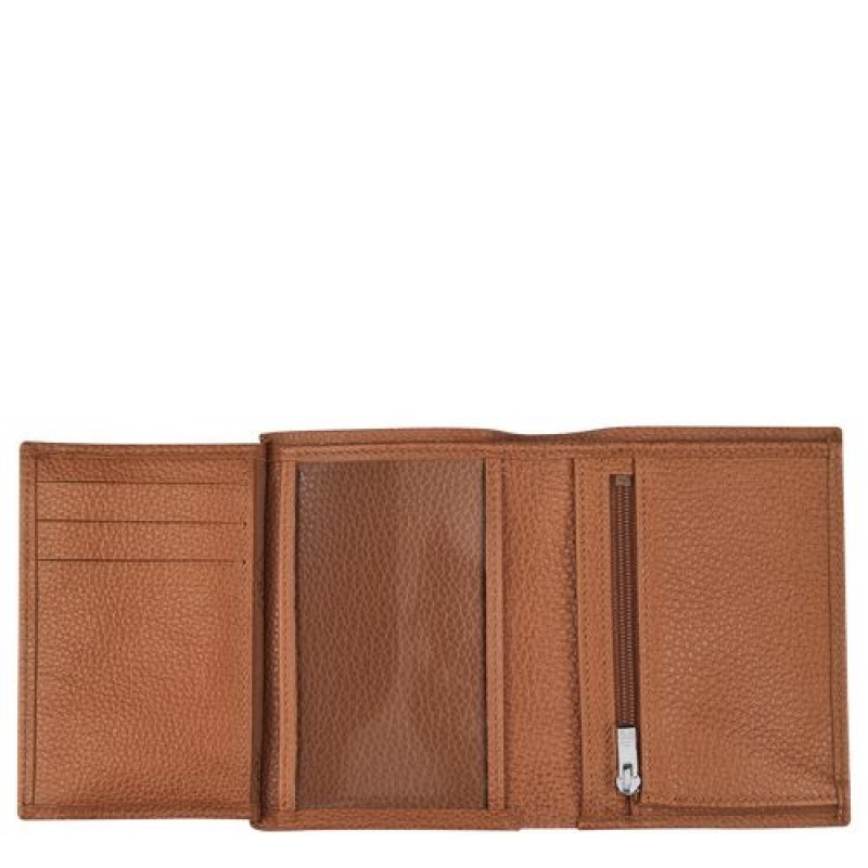 Longchamp Le Foulonne Wallet Caramel | VMWJG-7413