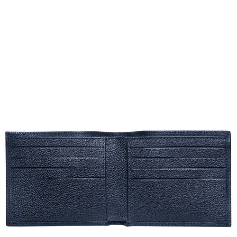 Longchamp Le Foulonne Wallet Navy | ZBXVW-4756