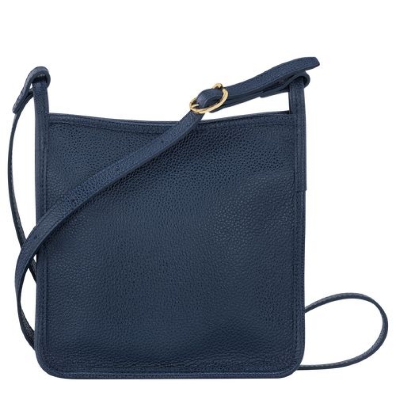 Longchamp Le Foulonne Zipped crossbody bag S Navy | ZBCFT-2071