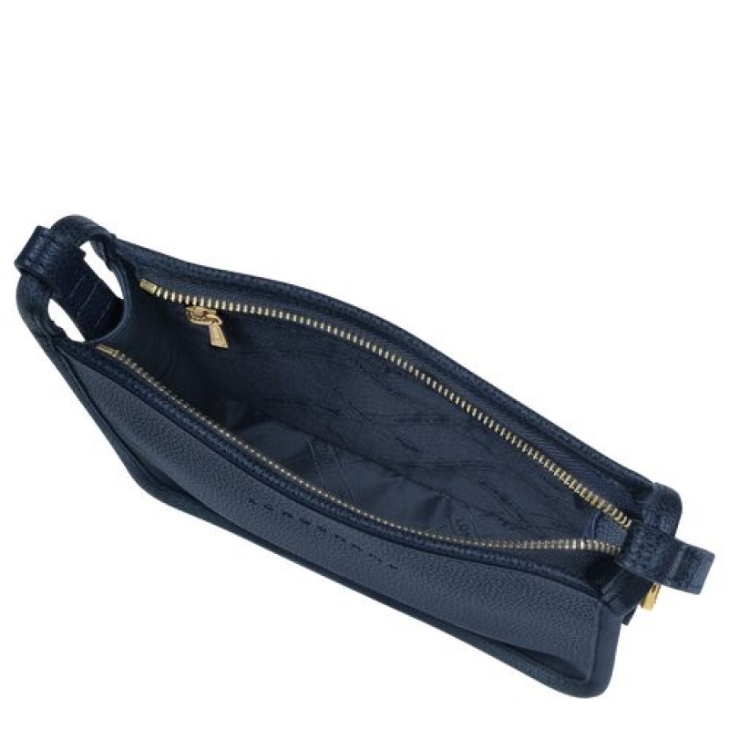 Longchamp Le Foulonne Zipped crossbody bag S Navy | ZBCFT-2071