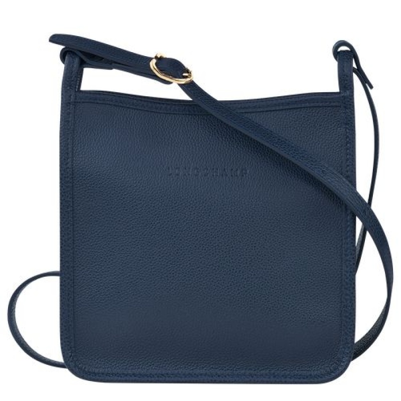 Longchamp Le Foulonne Zipped crossbody bag S Navy | ZBCFT-2071