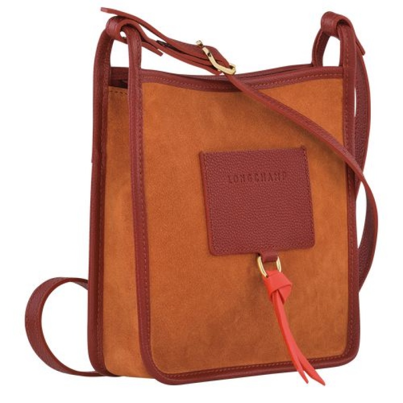 Longchamp Le Foulonne Zipped crossbody bag S Saffron | CZBYE-7406