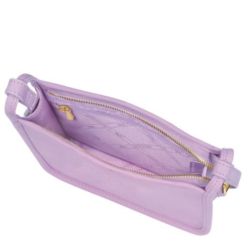 Longchamp Le Foulonne Zipped crossbody bag S Lilac | DUXJK-2709