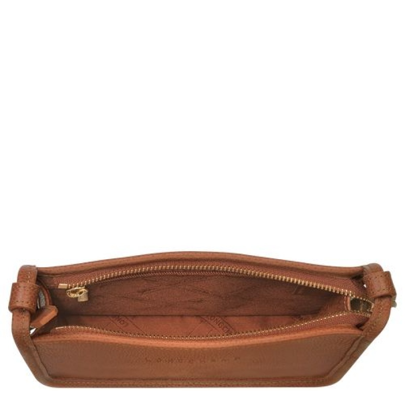 Longchamp Le Foulonne Zipped crossbody bag S Caramel | JBYME-8740