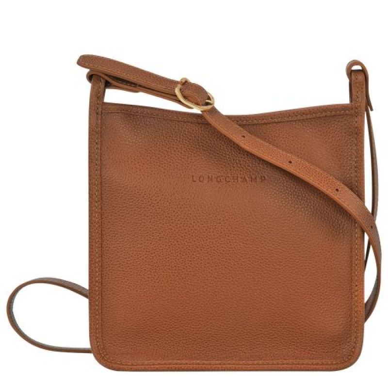 Longchamp Le Foulonne Zipped crossbody bag S Caramel | JBYME-8740