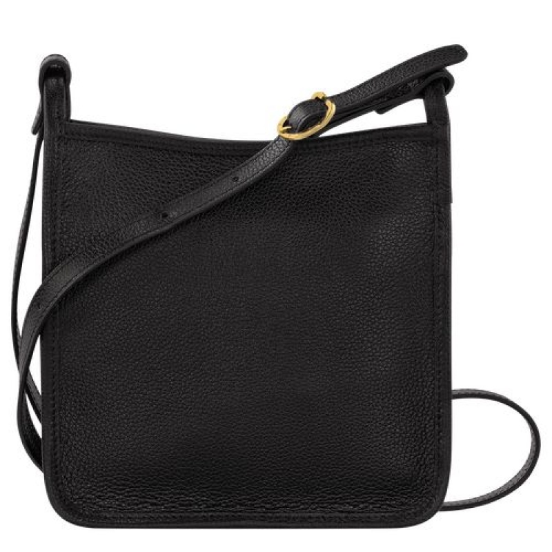 Longchamp Le Foulonne Zipped crossbody bag S Black | LJGPU-4186