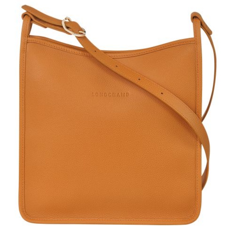 Longchamp Le Foulonne Zipped crossbody bag L Saffron | BAYES-1259