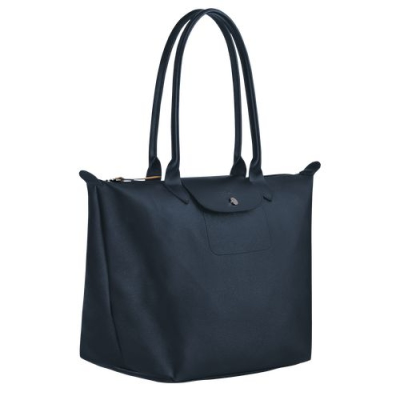 Longchamp Le Pliage City Shopping bag L Navy | QGRBW-8564