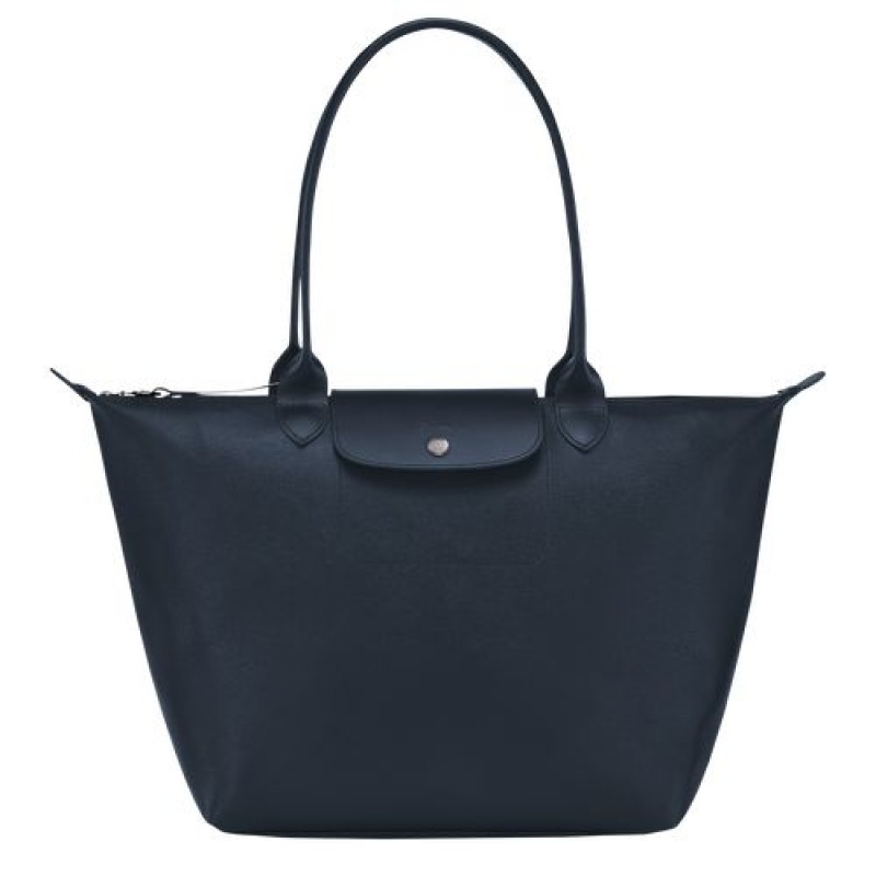 Longchamp Le Pliage City Shopping bag L Navy | QGRBW-8564