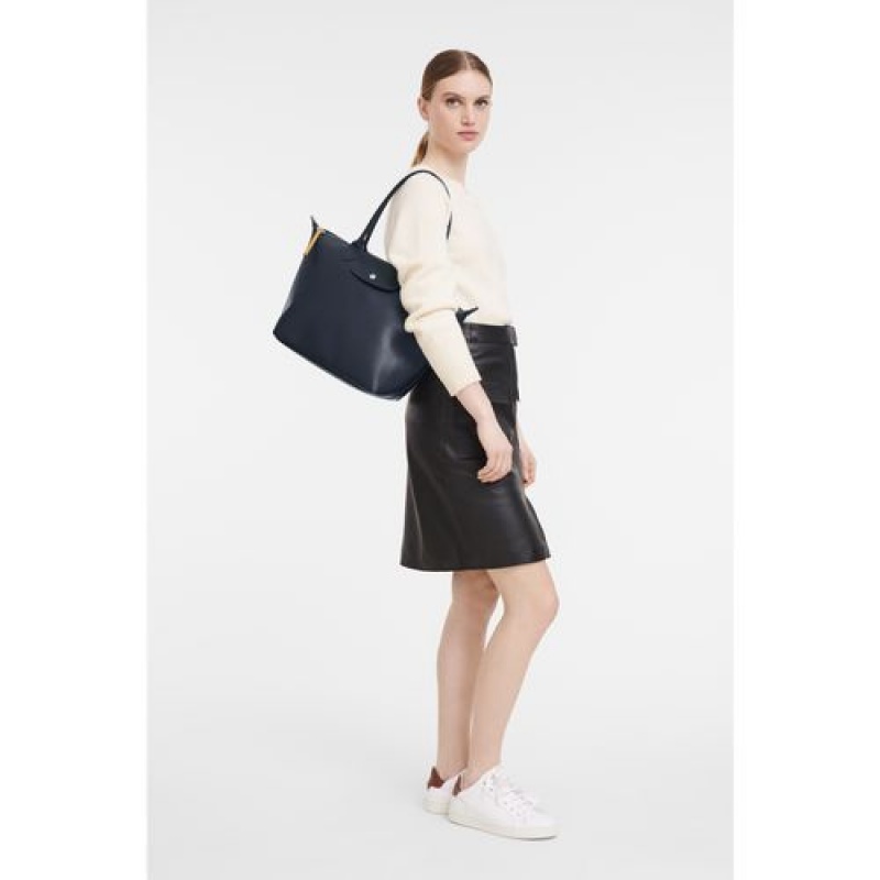 Longchamp Le Pliage City Shopping bag S Navy | HJTAQ-0492