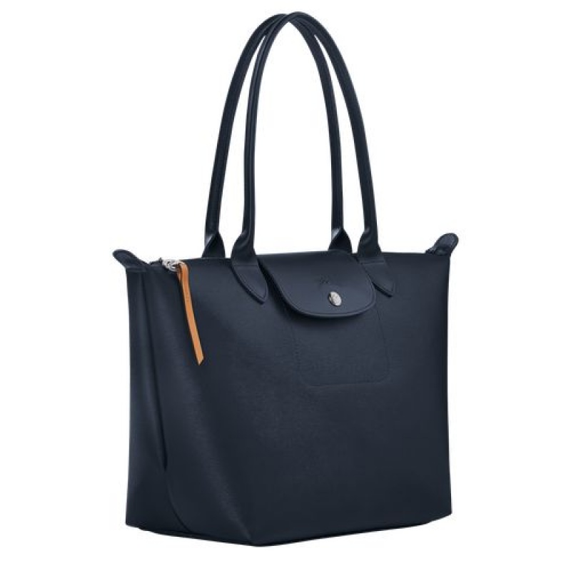 Longchamp Le Pliage City Shopping bag S Navy | HJTAQ-0492