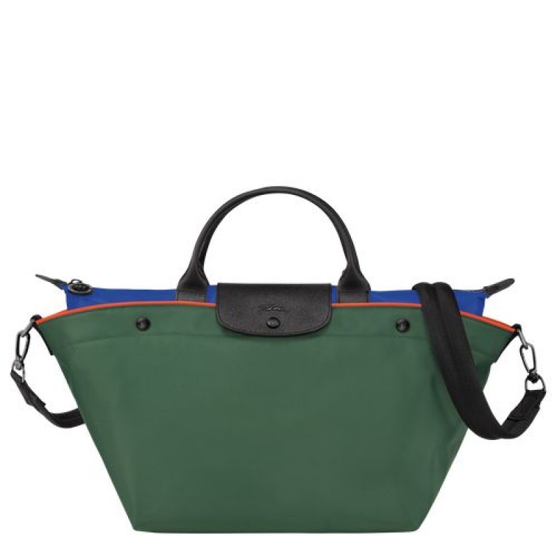 Longchamp Le Pliage Collection Top handle bag M Longchamp Green | RASJL-2497