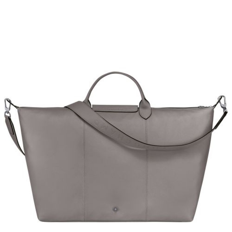 Longchamp Le Pliage Cuir Travel bag L Turtledove | DPROY-2501