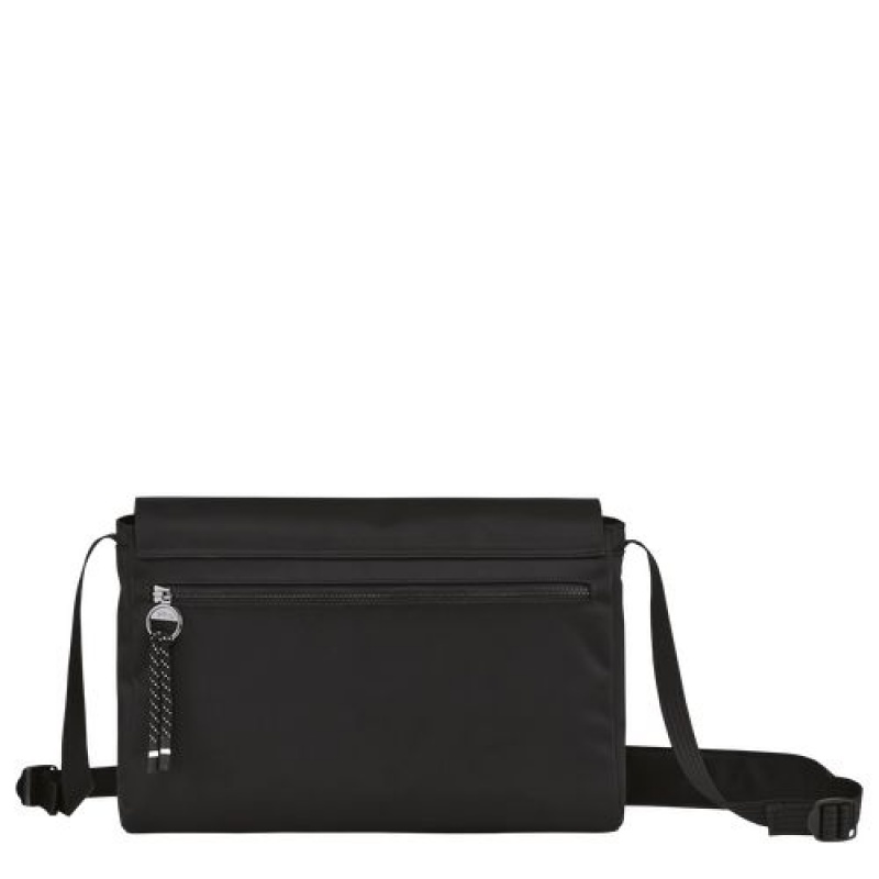 Longchamp Le Pliage Energy Crossbody bag M Black | IJOXL-2415