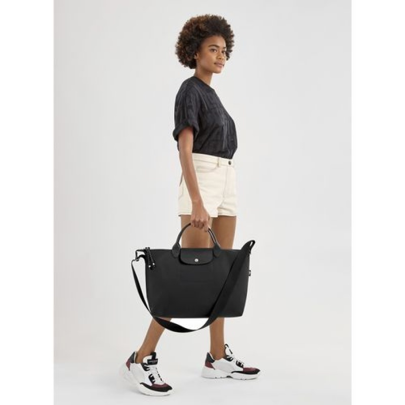 Longchamp Le Pliage Energy Top handle bag L Black | XAZND-1648