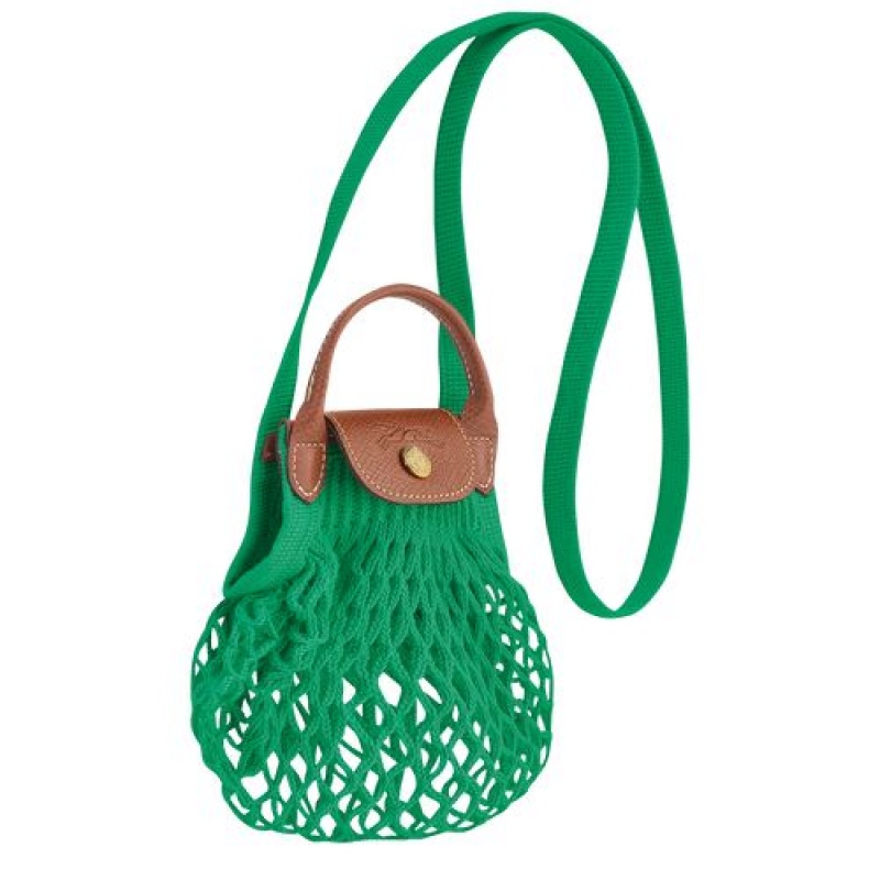 Longchamp Le Pliage Filet Crossbody bag XS Green | QLEPM-9374