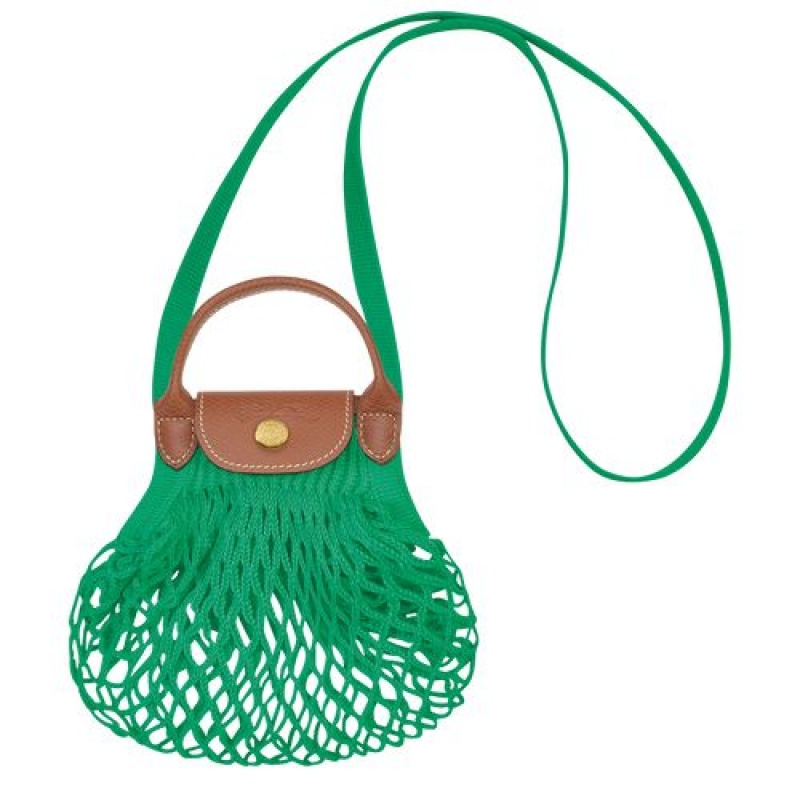 Longchamp Le Pliage Filet Crossbody bag XS Green | JDEKY-7058