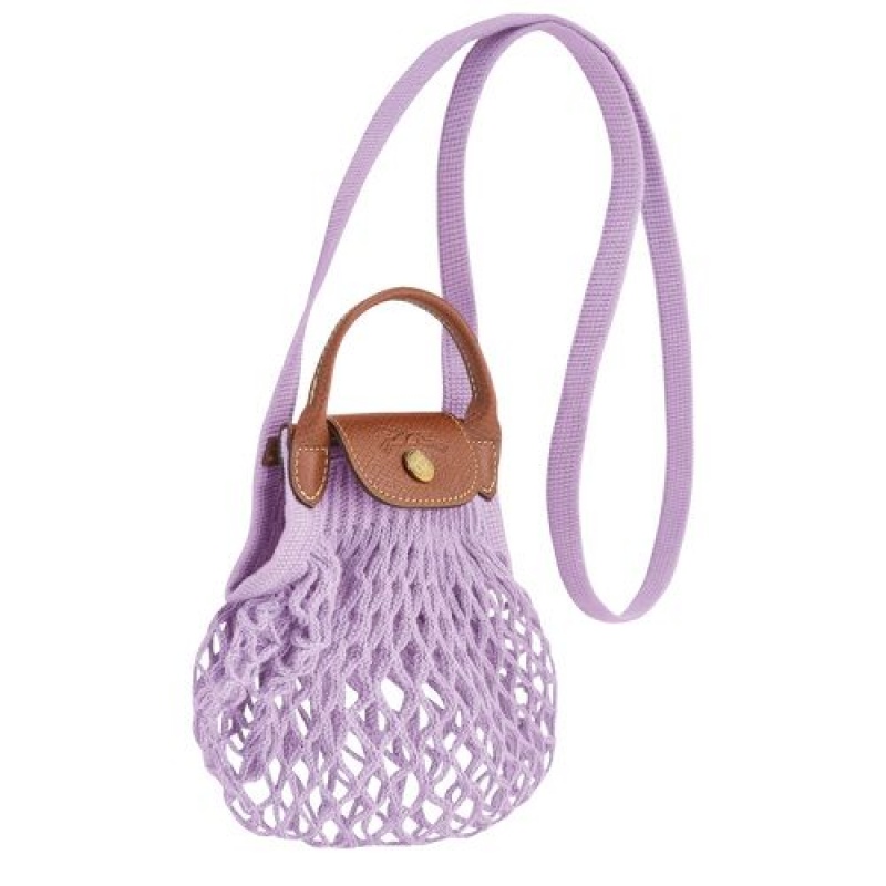 Longchamp Le Pliage Filet Crossbody bag XS Lilac | LKVPC-1864