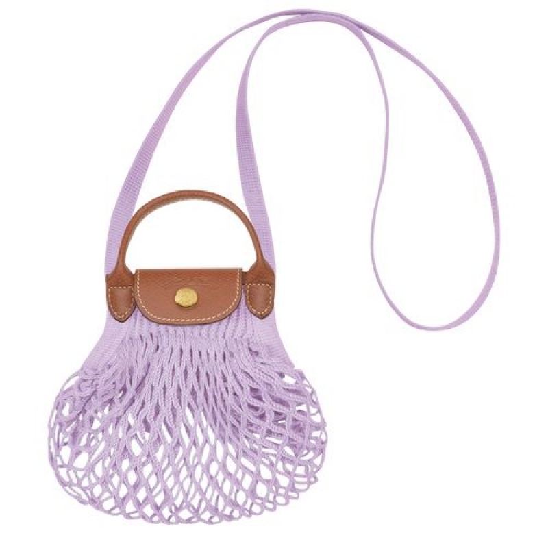 Longchamp Le Pliage Filet Crossbody bag XS Lilac | LKVPC-1864