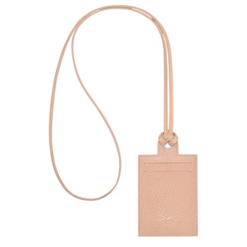 Longchamp Le Pliage Green Card holder with necklace Flowers | TCGIK-2739