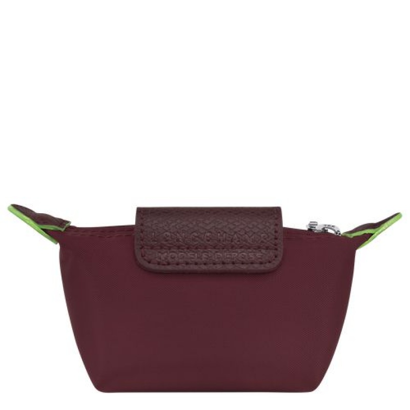 Longchamp Le Pliage Green Coin purse Burgundy | EMUSR-2517