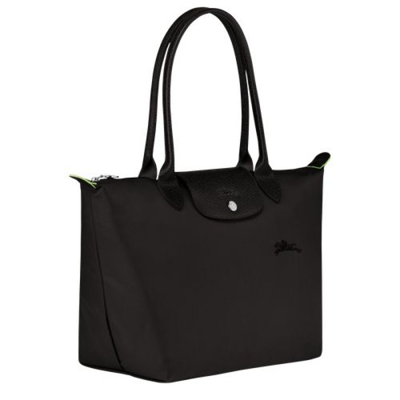 Longchamp Le Pliage Green Shoulder bag S Black | REMIJ-4870