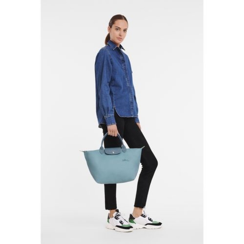 Longchamp Le Pliage Green Top handle bag M Thunderstorm | BYICH-0236